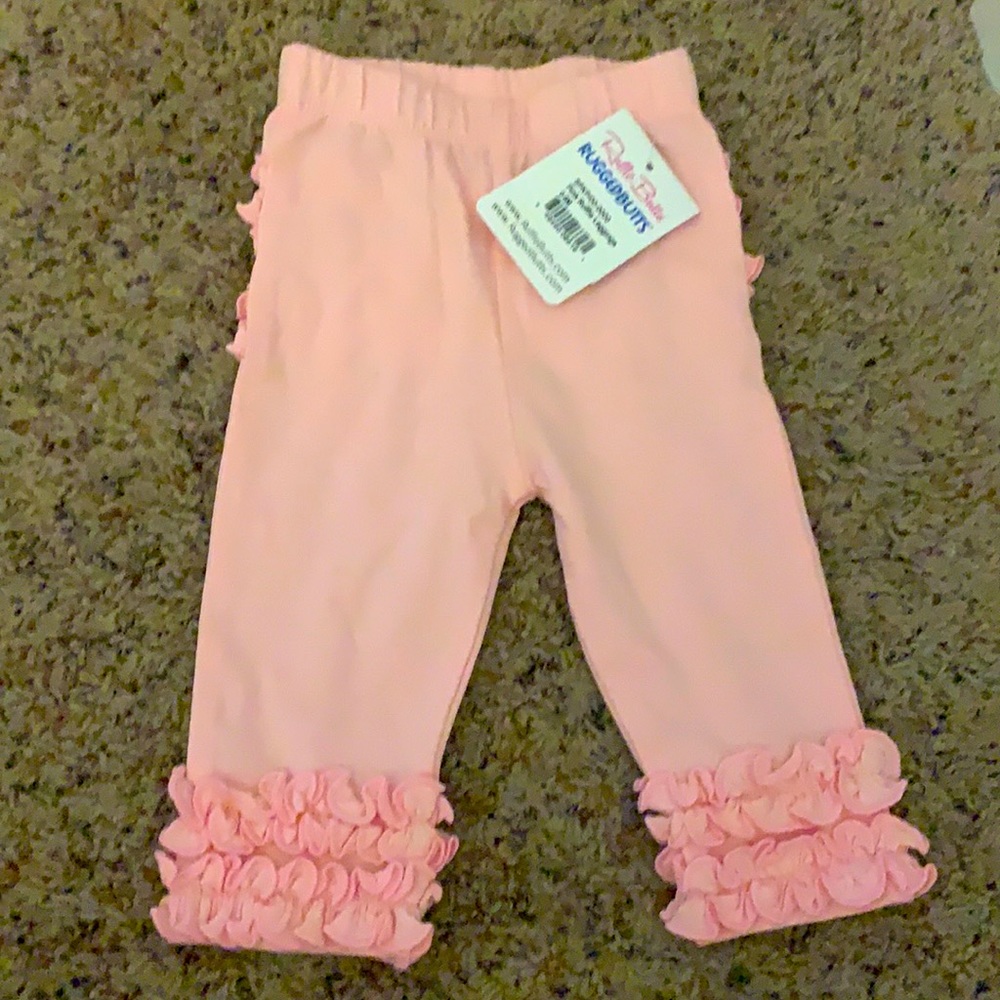 NWT Rufflebutts pink leggings